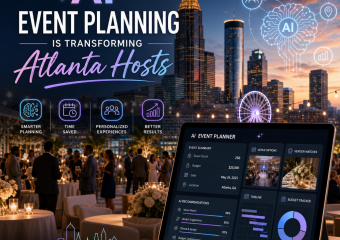 AI event planning dashboard helping Atlanta hosts manage vendors, budgets, and schedules.
