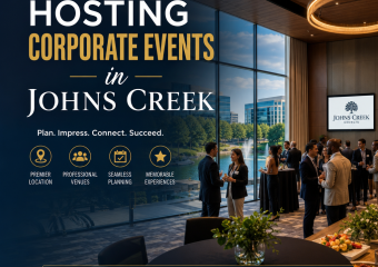 Corporate event planning guide with premier Johns Creek venues and professional hosts.